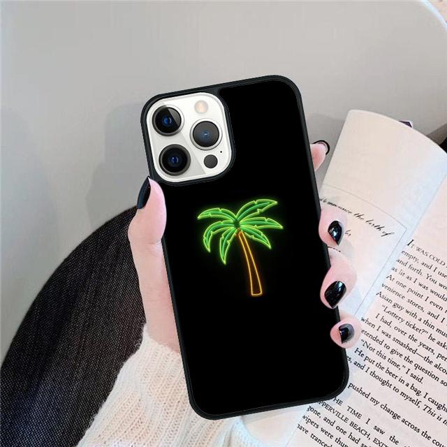 Neon Light Aesthetic Art Coque Shell For iPhone 17 Air 15 16 14 13 12 Pro Max 11 Pro Max Plus Phone Case Cover