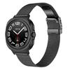 Black Watch Strap for Samsung Galaxy Watch8 44mm/40mm/Watch8 Classic 46mm Milanese Metal Band with Turtle Clasp
