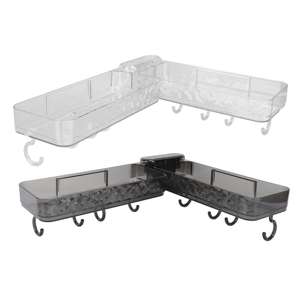 Wall Mounted Sink Caddy Water Resistant Foldable Sturdy Versatile Shower Rack Shelf Organizer for Ba