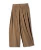 TRILLION Double Inverted Tuck Wide Pants [Beige]