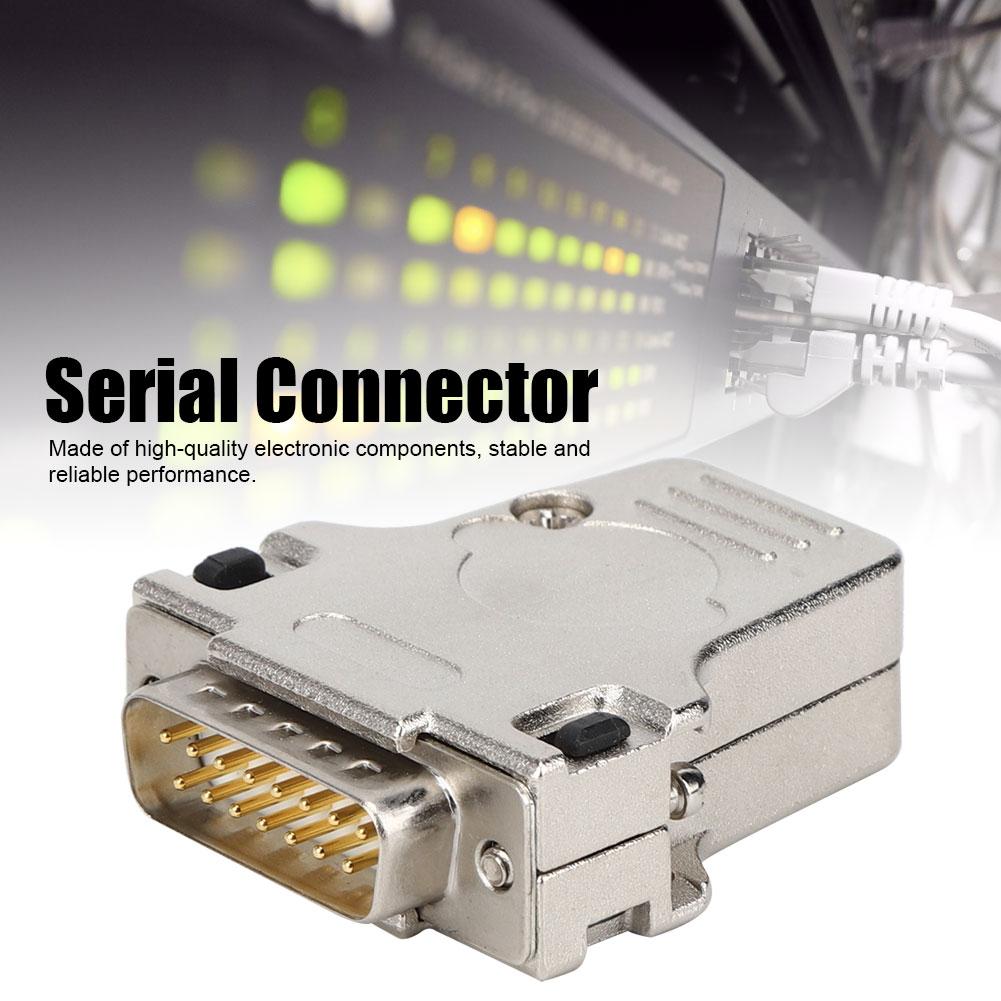 DB15P180 DSUB Serial Connector Metal Shell 15 Pin Male Interface Serial Adapter