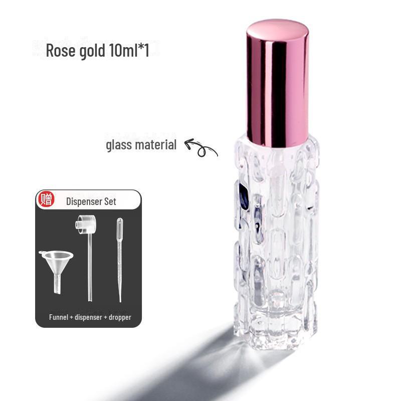 High-End 10ml Portable Glass Perfume Spray Bottle - Advanced Travel Dispenser