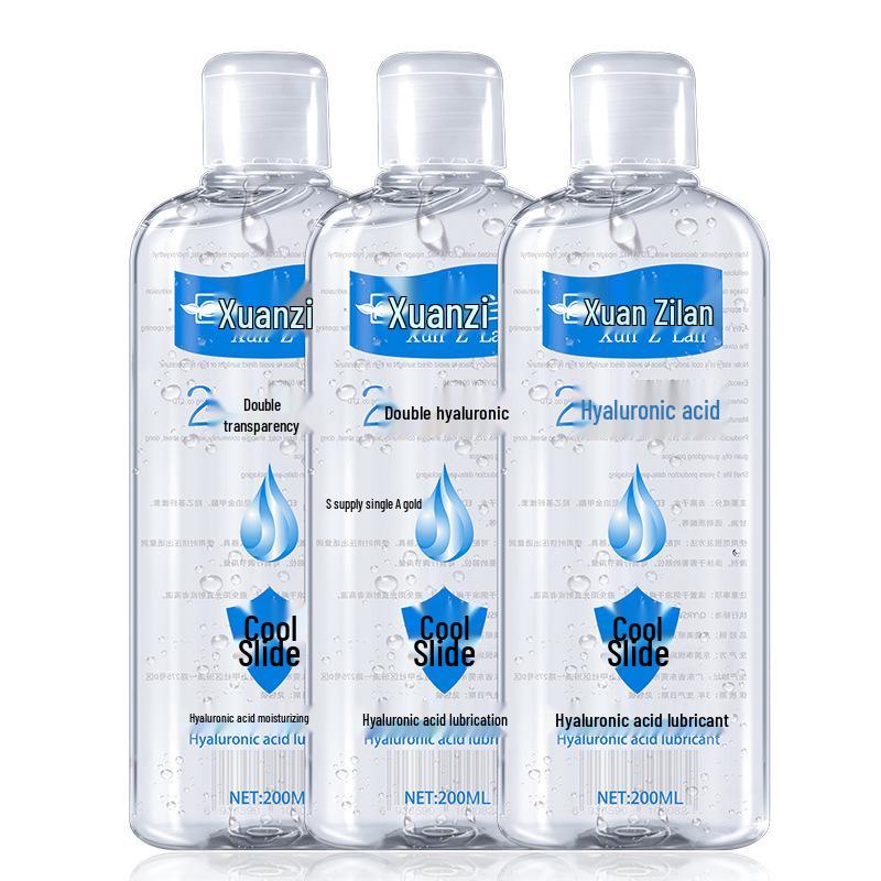 Xuanzilan 2x Hyaluronic Acid Water-Soluble Lubricant 200ml - Unisex Intimate Smooth Pleasure Oil
