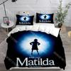 Fashion Roald Dahl’s Matilda the Musical Bedding Set Single Twin Full Queen King Size Bed Set Kids Bedroom Duvetcover Set