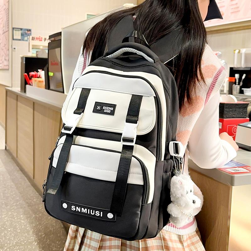 Children's Schoolbags Elementary School Girls Junior High School Color Combination High Value and Dirt Resistant Backpack