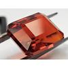 Fabulous Natural Sunset Color Hessonite 14-15 Ct Emerald Cut Certified Gemstone