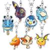 Anime Psyduck Eevee Charizard Ice Cream Shape Acrylic Keychain Pendant Decorations Cartoon Bag Charm Hanging Ornaments Gifts Toy
