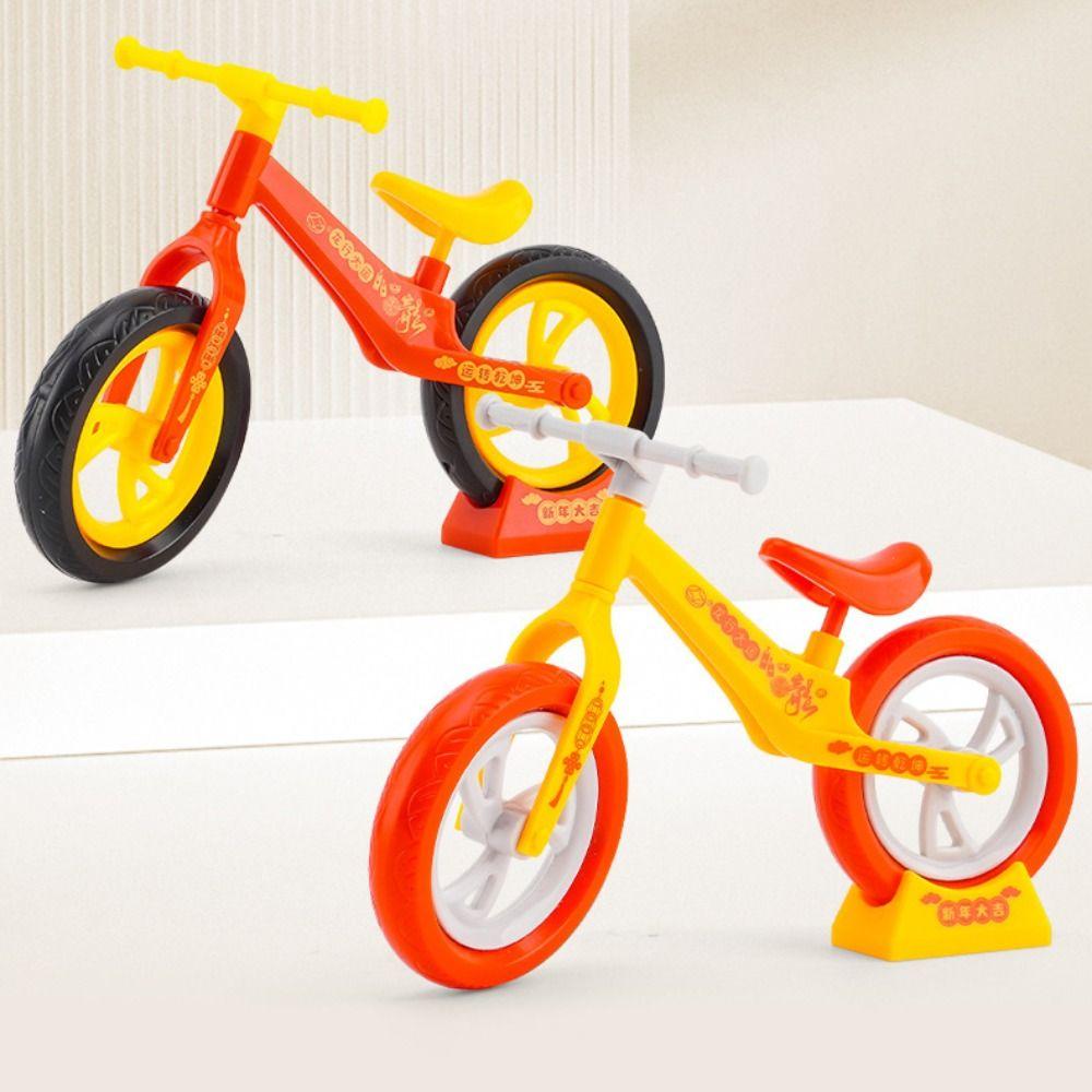 Children's Puzzle Toys DIY Mini Bike Plastic Toys Movable Balance Car Toy Desktop Decorative