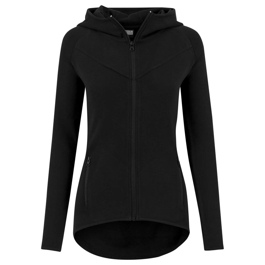 Urban Classics Womens/Ladies Interlock Athletic Full Zip Hoodie
