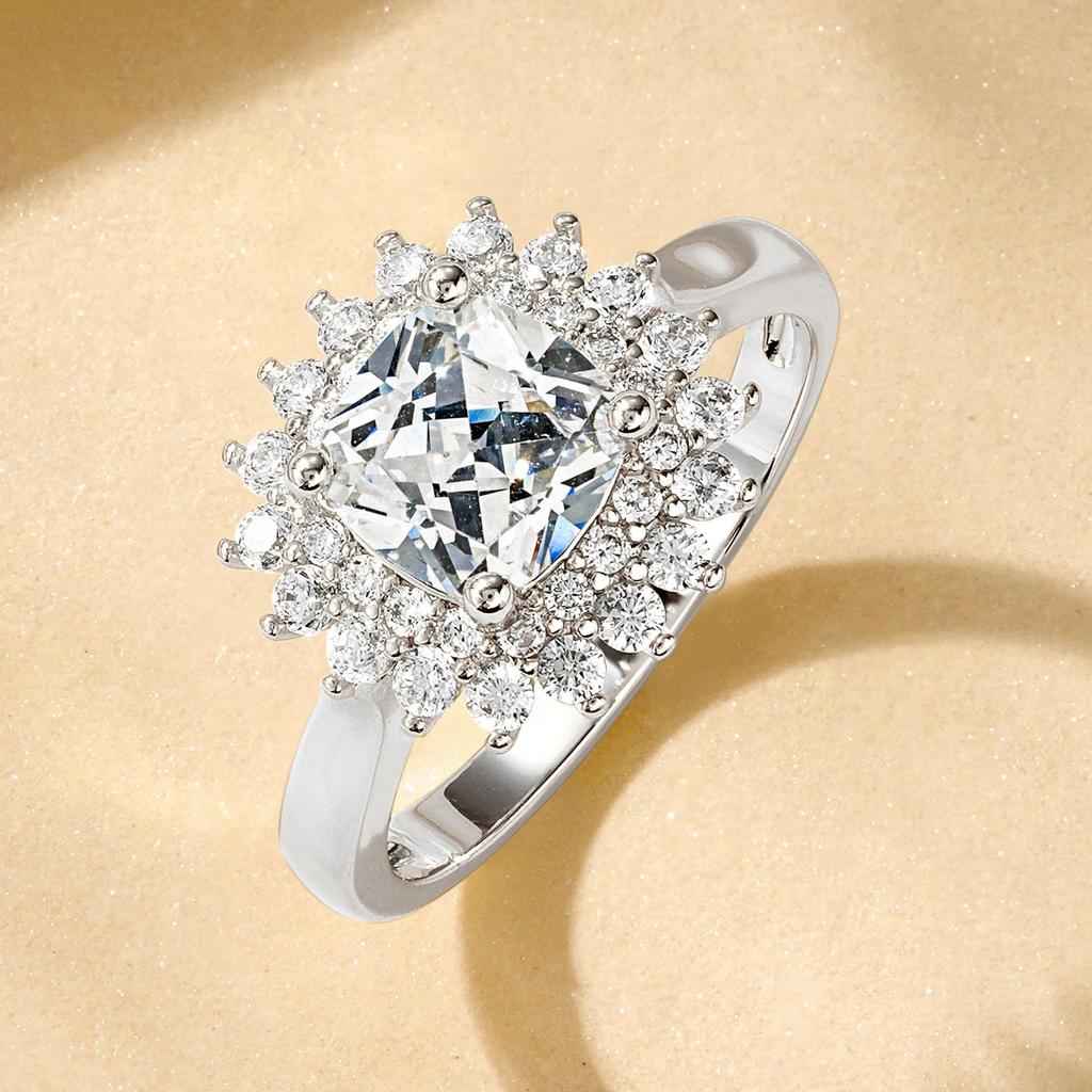 Luxuriöser Schneeflocken Zirkon Ring – Elegantes Design, Vielseitiger Stil für den Weg zur Arbeit