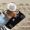 Japan Scenery Waves Beach Towel Cartoon Cute Summer Kids Large Bath Pool Beach Towel Microfiber Absorbent For Swimming Travel