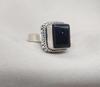 Black Onyx 925 Sterling Silver Ring: Handmade Boho Statement Jewelry
