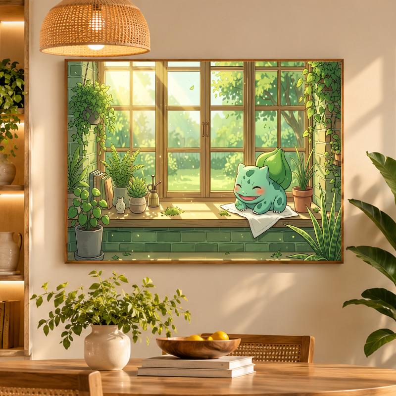5D Diamond Painting Bulbasaur DIY Full Drill Diamond Art Kit Home Decoration