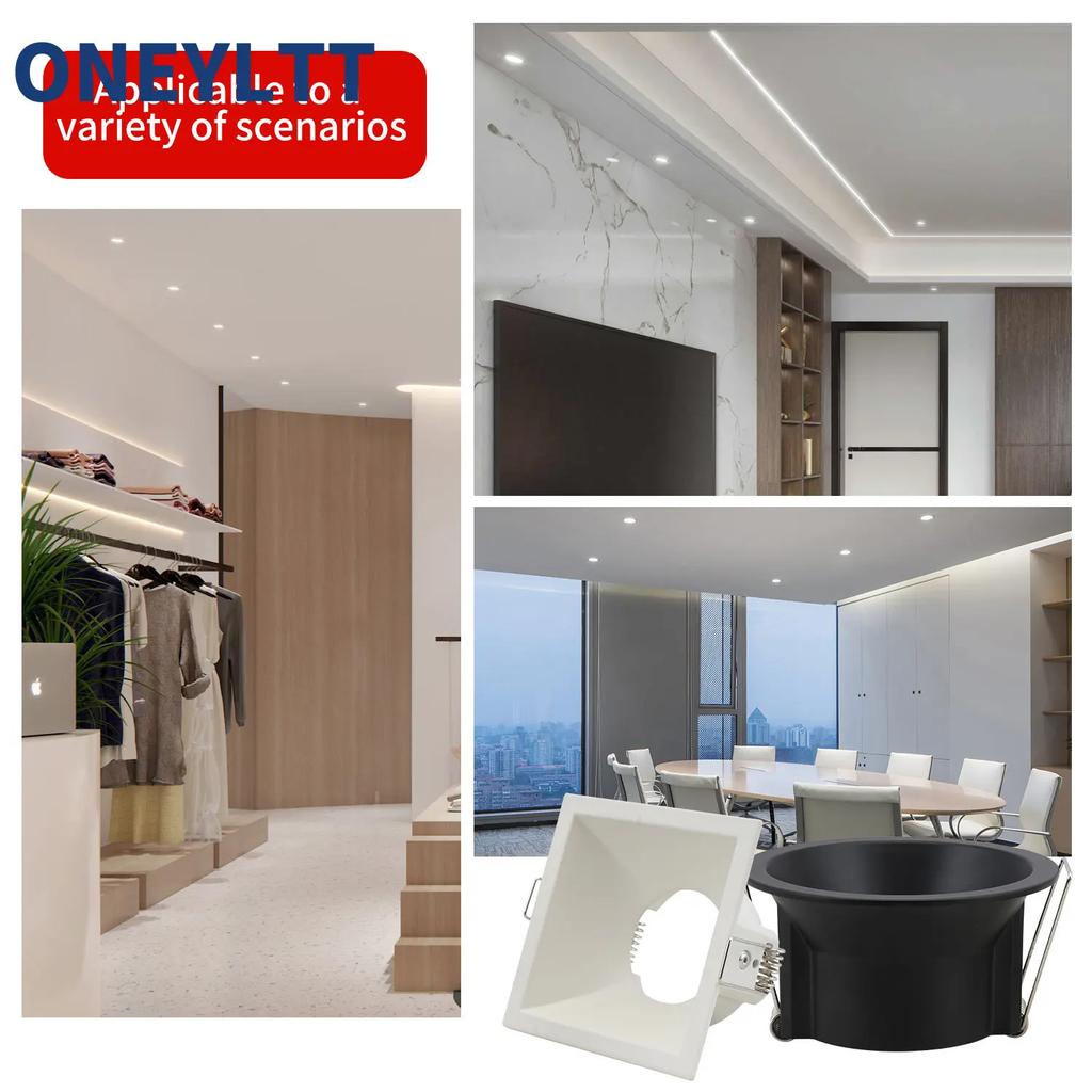 Recessed Mount Frame GU10/MR16 Lamp Holder Bathroom Spot Lighting Bracket SocketLamp Holder Socket Fitting Spot Lighting Fixture