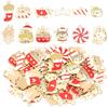 10pcs Alloy Enamel Christmas Charms Cute Xmas Pet Dog Bone Pendants For Jewelry Making DIY Earrings Necklace Gifts Accessories
