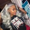 Lace Front Wig Women Long Curly Heat Resistant Synthetic Hair Natural Look Multi Color African Style