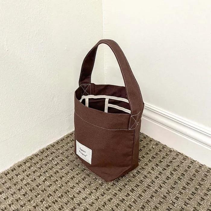 [Agnes Project] Peanut Tote Bag_Brown