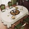 ZISIZ Oval Waterproof Plastic Tablecloth