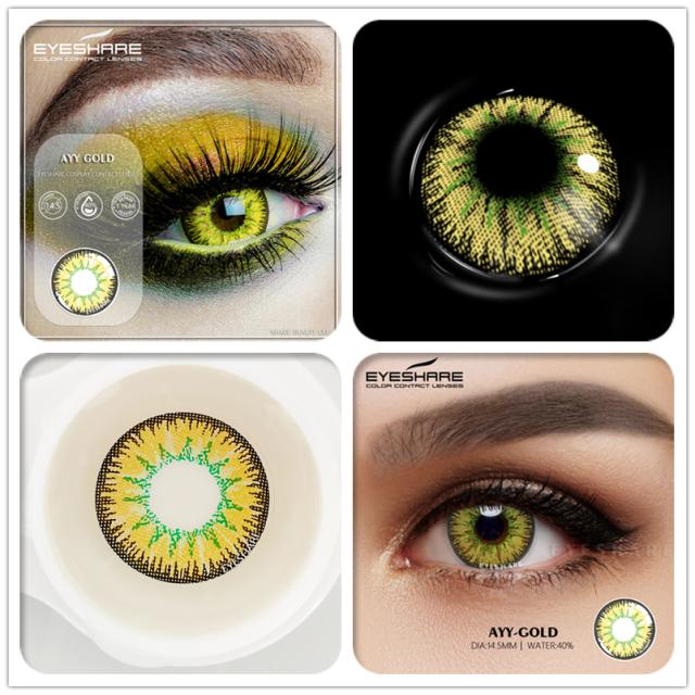 Eyeshare Cosplay Farbkontaktlinsen für Augen Ayy-Serie Kontakt-Make-up Sharingan Beauty Rote Kontaktlinsen Augenkosmetik Farblinsenaugen
