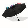 1pc Fish Pattern Automatic Opening/Closing Folding Umbrella with 25 Ribs, Plastic Handle, Windproof Portable Sunshade Umbrella y250726065