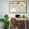 Artzfolio Air Balloons | Bulletin Board Notice Pin Board | Vision Soft Board Combo With Thumb Push Pins & Sticky Notes |