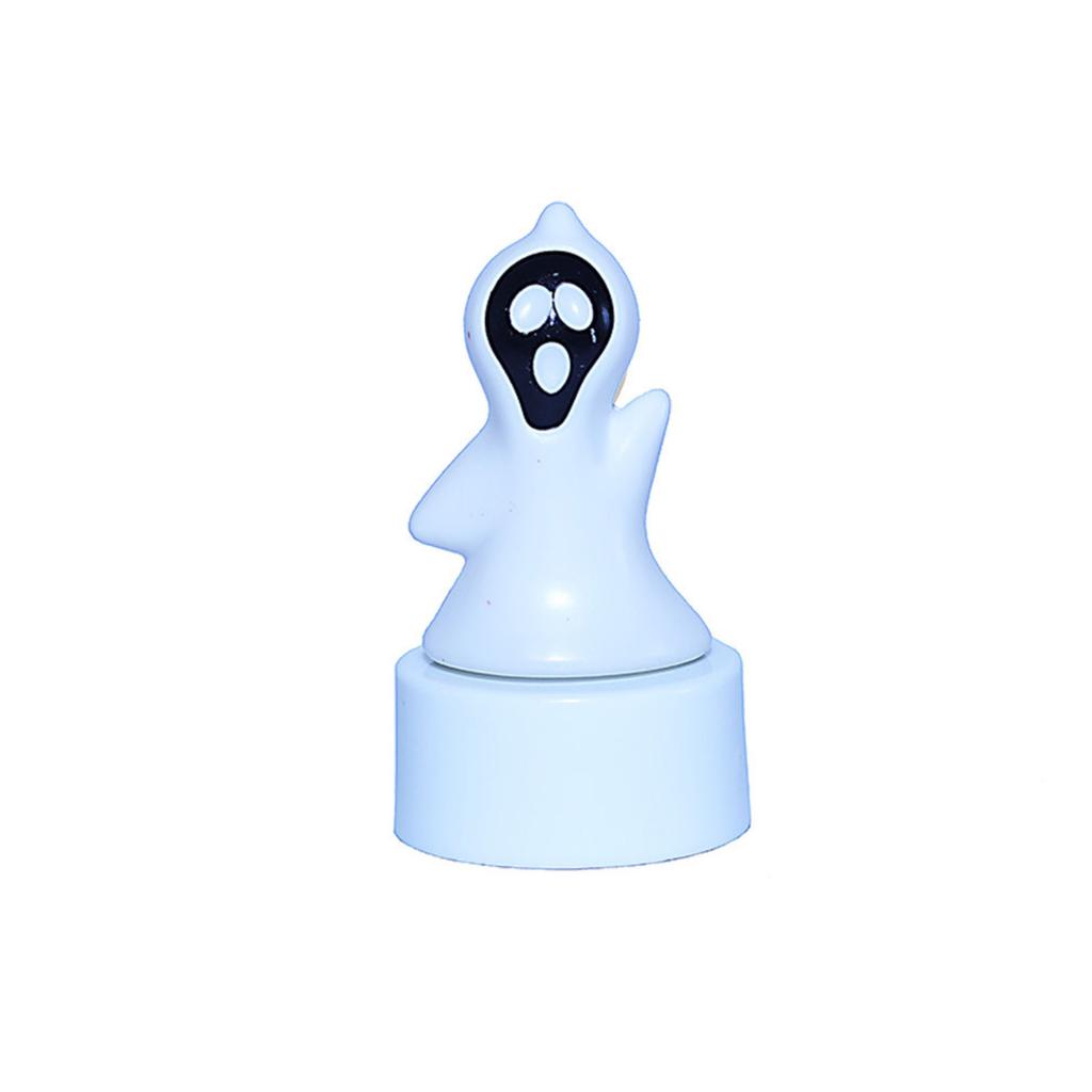 Halloween Ghost Light Decoration LED Candle Ghost Figurine Party Tabletop Ornament Halloween Festival Haunted House Accessory