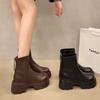 Europe America Hot Sale Women Modern Boots 2025 Autumn Retro Comfortable Chelsea Boot British Women Ankle Boots Zapatos De Mujer