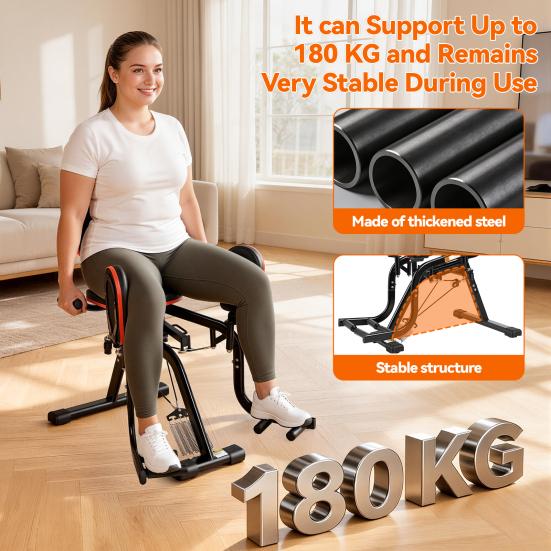 Leg Stretcher Hip Abductor Machine Glute Machine & Exercise Equipment with Resistance Band Adductor for Women Men 360 Degree Adjustable Pads Ultra