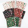 0.5m/1m/5m Red Cartoon Christmas Printed Fabric for Tablecloths Sofa Cover Apron Curtains Christmas Decorative Cloth DIY Fabrics