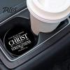 Talos 2PCS Car Coasters, Decorative Silicone Non-Slip Auto Accessories, Reusable Stain-Resistant Thermal Pads, for Home Bar Kitchen