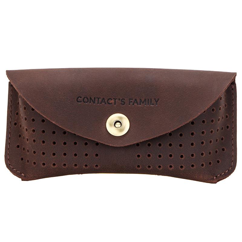 

КОНТАКТЫ+СЕМЬЯ Ретро Футляр для очков Кожаный флип Креативный чехол для хранения очков Кожаный чехол 19x3x10cm бездна