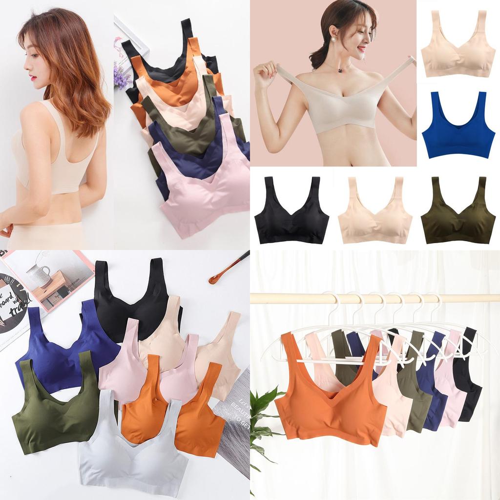 Comfort Ladies Lace Sports Yoga Bra Push Up Wireless Bralette Non Wire Seamless