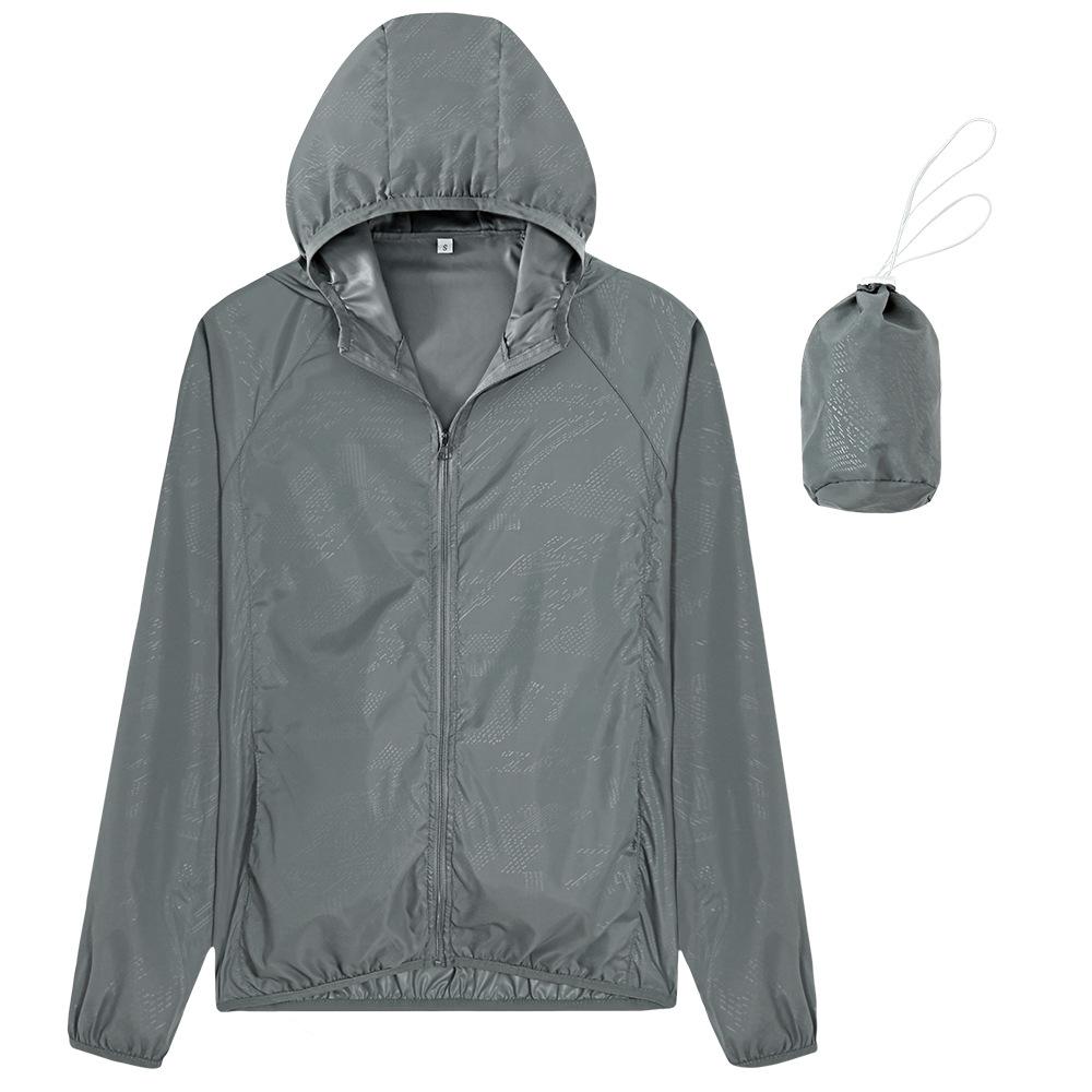 Damen-Skin-Windjacke, leichte, atmungsaktive, schnell trocknende Kleidung, wasserdichter und winddichter Sportmantel, Outdoor-Radsport, langärmeliger Mantel