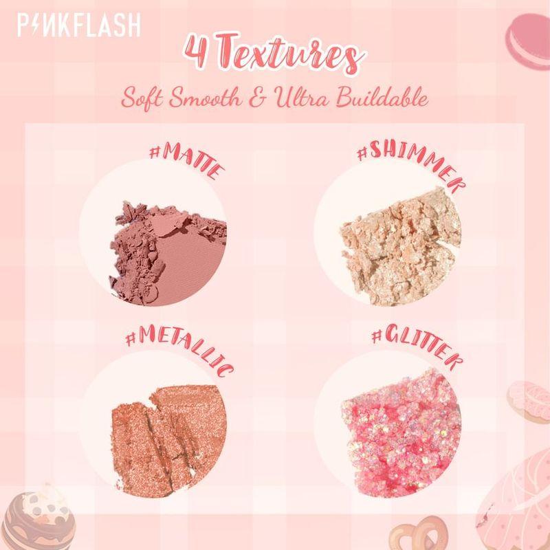 PINKFLASH - Pro Touch Eyeshadow Palette-Cherry