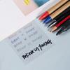 50sheets Transparent Sticky Note Pads Stickers Paper Clear Notepad Posits Waterproof Memo Pad
