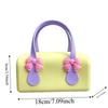 Durable Silicone Handbag Washable Toiletry Organizer Tote Underarm Purse Bow Mini Tote  Sweet Girls