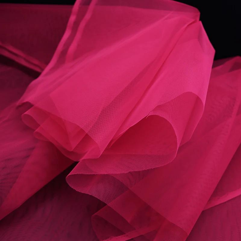 100x160cm Hard Tulle Mesh Fabric for DIY Wedding Dress Skirt Yarn Cloth Decoration Fabric by Per Meter Polyester Stiff Mesh