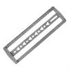 Stainless Steel Belt Hole Punching Template Belt Hole Positioning Guide Ruler
