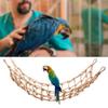 1PCS Hemp Rope Medium Large Parrots Climbing Net Hanging Swing Bird Game Cage Toy