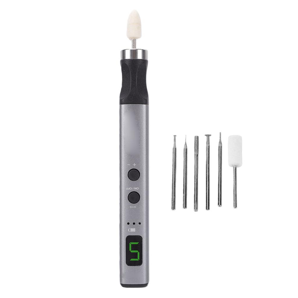 Mini Akku-Drehwerkzeug USB Wiederaufladbar Schleifstift Set für Elektronikreparatur Schneiden Gravieren Bohren Polieren