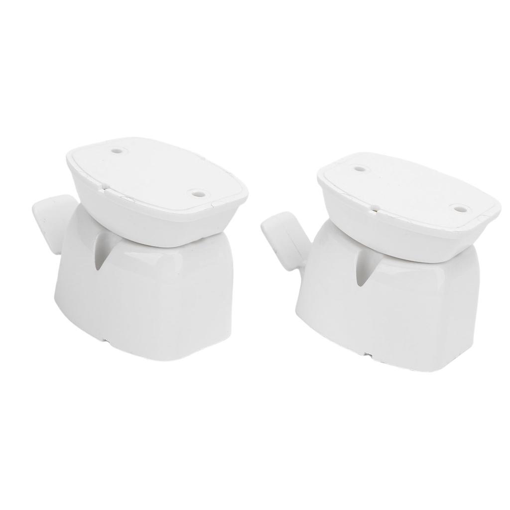 RV Door Catch Prevents Door Shake White Sturdy Stopper for Motorhome Travel Trailers 5th Wheel Trailers