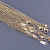 10pcs 1.5/1.6mm Stainless Steel 45cm O Shape Cross Chain Necklace For Women Men Chains Handmade Making DIY Components Wholesale