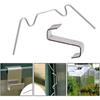 100 Pcs Greenhouse Glass Clips - Stainless Steel Greenhouse Window Clips Glass Panes Fixings Clips