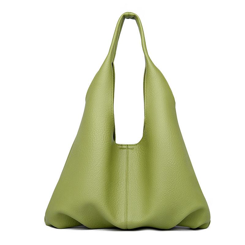Sac fourre-tout portable mode pour les trajets quotidiens, style rétro européen et américain pour femmes, sac niche haut de gamme à bandoulière unique, sac d'aisselle texturé
