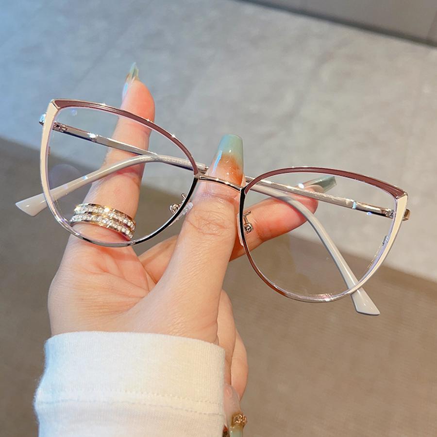 Fashion Glasses Frame Metal Anti Blue Light Glasses Non-Polarized Fashion Accessory