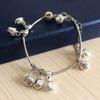 Vintage fashion Tibetan silver bracelet Bohemian cute super many bells female Miao silver anklet handmade jewelry