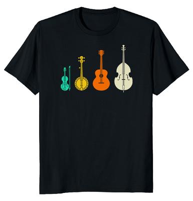 T-shirt Unisex Bluegrass per Chitarra