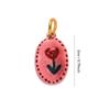 Flower Series Necklace Pendant Colorful Hand-Drawn Necklace Making Connector  Charms Making