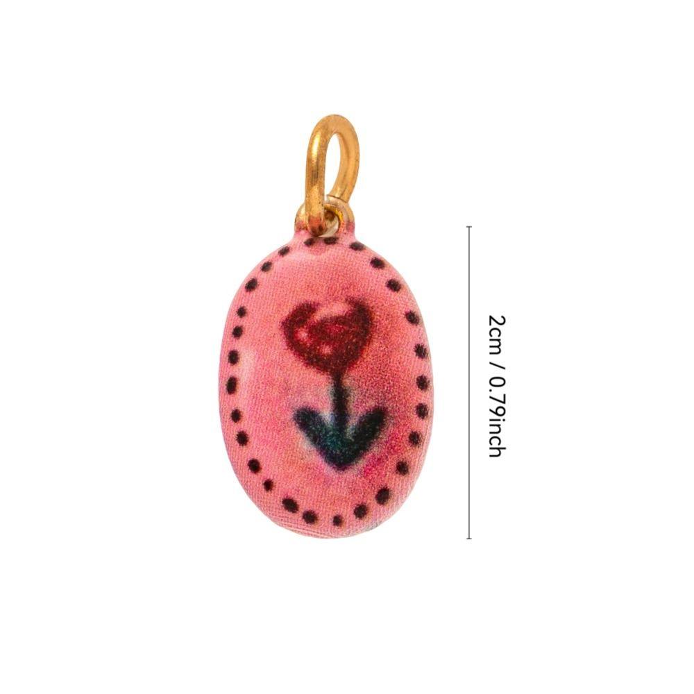 Flower Series Necklace Pendant Colorful Hand-Drawn Necklace Making Connector  Charms Making