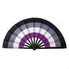 62KD Folding Hand Fans Rainbows Fan Dance Decoration Hand Fans Summer Fan Perfect Props for Summer Music Festivals & Parties